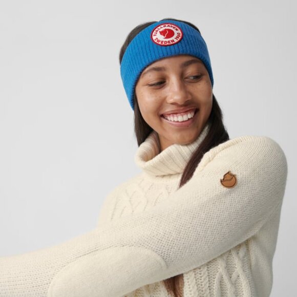 Fjallraven 1960 Logo Headband Alpine Blue Unisex One Size Wool Blend - Picture 8 of 8